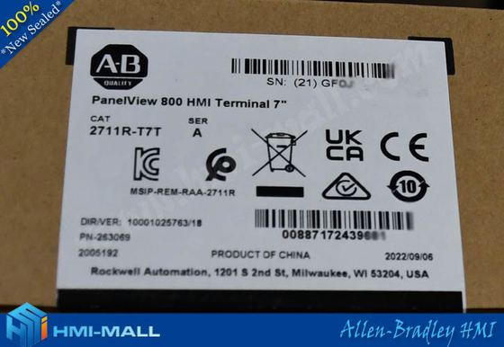2711R-T7T | Allen Bradley | PanelView 800 7-Inch HMI Terminal supplier